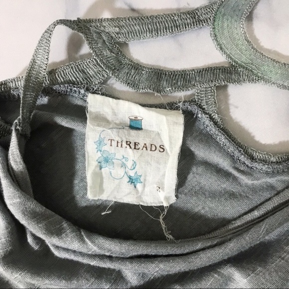 ✨HP✨ THREADS Open Back Sequin Top Tunic Tee Small - Picture 5 of 9